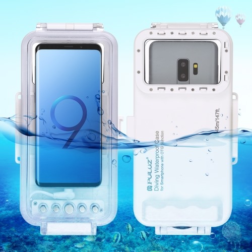 20% #OFF! #ZK80 as #Coupon #Code for #Online #Order ! #PULUZ 45m #Waterproof #Diving #Housing #Photo #Video #Taking #Underwater #Cover #Case for Galaxy, Huawei, Xiaomi, Google #Android OTG #Smartphones with #Type-#C Port(White)