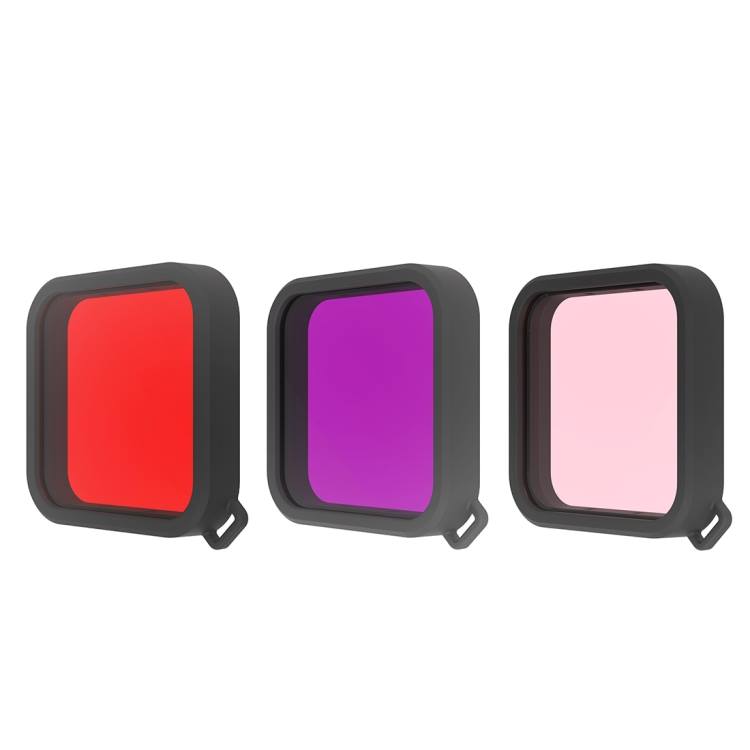 #PULUZ #Housing #Diving #Color #Lens #Filter for #DJI #Osmo #Action, Pink, Purple, Red are available.