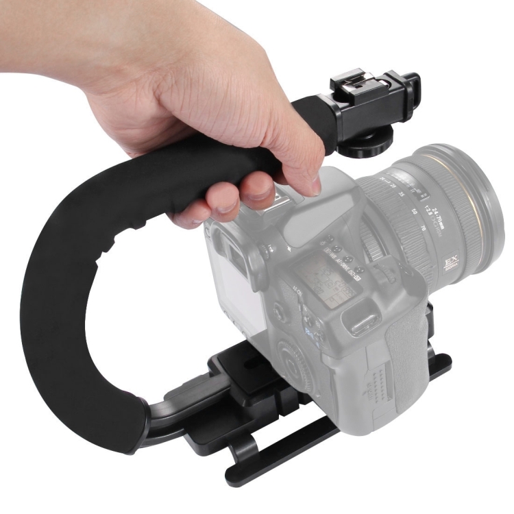 #PULUZ U/C shape portable handheld DV #bracket stabilizer for all SLR cameras and home DV camera.