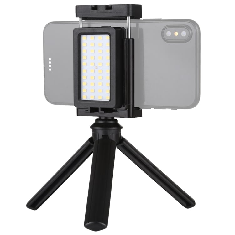 #PULUZ Mobile #Phone Live Set #Pocket Self-Timer #Fill Light Phone Clamp #Bracket Mount #Desktop Tripod(Black)