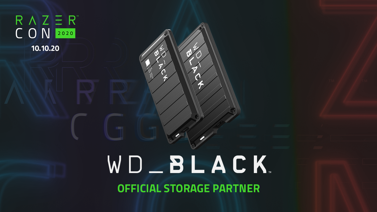 以 #RazerCon2020 的尊貴贊助及官方儲存方案伙伴 WD_Black 盡情投入遊戲。