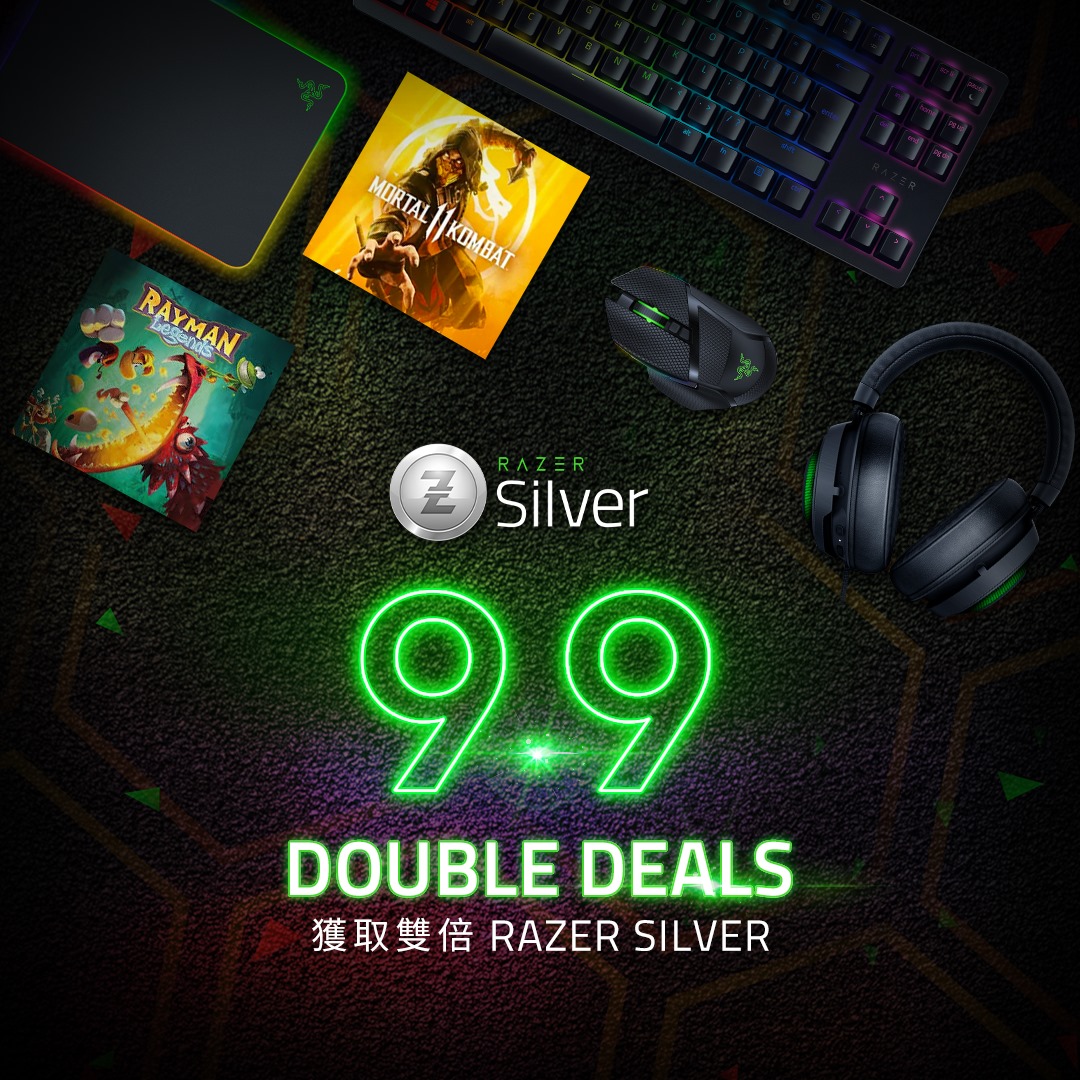 【Razer Silver打孖上】 由即日開始到9月10號8點，用Razer Gold課金就會得到雙倍Razer Silver獎勵！