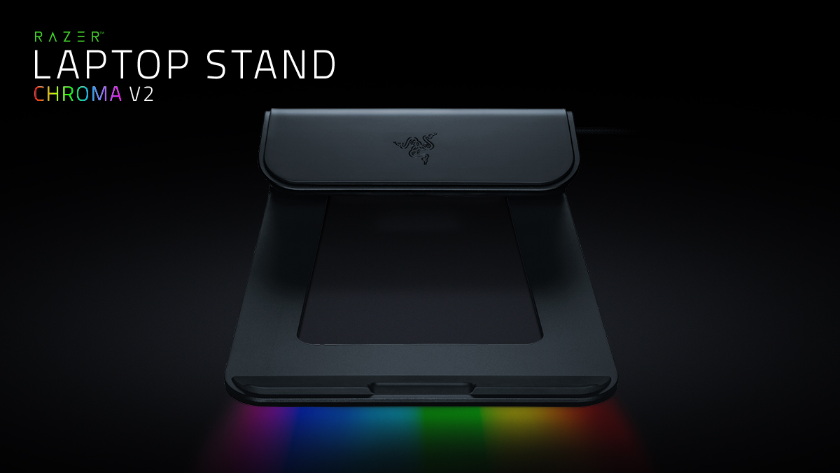 Razer Laptop Stand Chroma V2讓你組織清晰，隨時出擊奪勝。多功能與時尚外型完美結合，手提電腦架搭載4 連接埠 USB 集線器以同時連接多個裝置、及USB-C 過電充電，並由RGB支援。