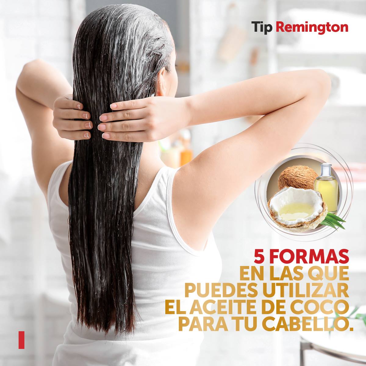 ¿Cómo funciona el coco en nuestro cabello? Hoy queremos contarte 5 formas en las que puedes utilizar el aceite de coco gracias al portal “Mejor con Salud”