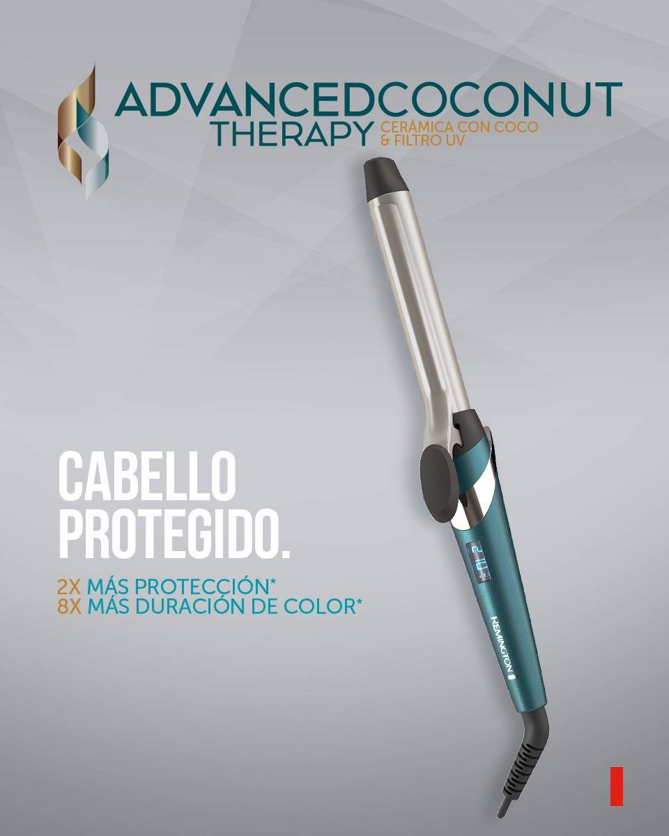 Logra rizos definidos y naturales con el rizador Advanced Coconut Therapy.