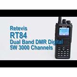 #Retevis A dual band entry level amateur radio #RT84 is on sale, with the DCDM function, can support 10,000 contact lists and can save 3,000 channels DMR radio.