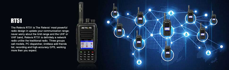 #Retevis #RT51 The Poc Handheld Radio offers: