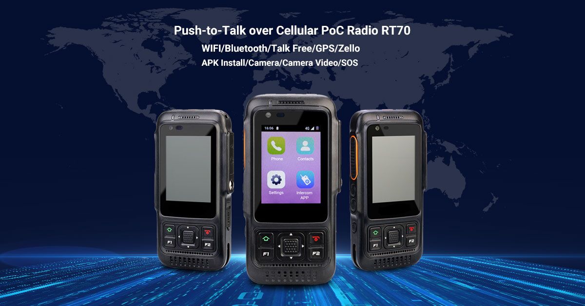 Retevis Push-to-Talk over Cellular PoC Radio For EU countries model RT70 is coming. 