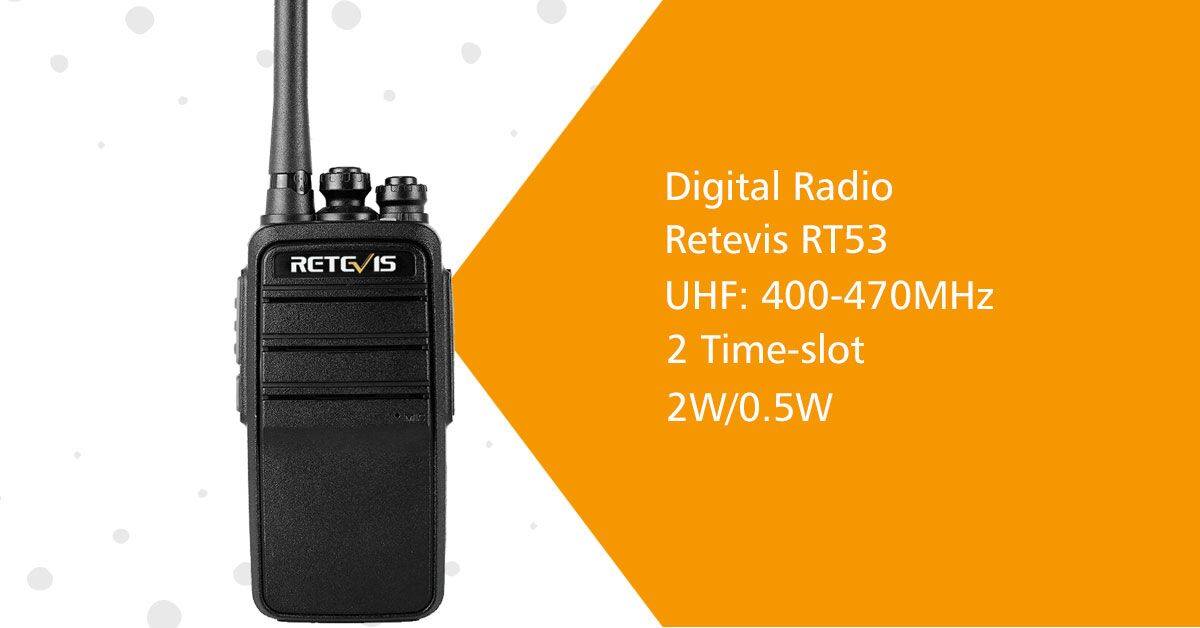 Are you looking for the radio with Digital Mode for business? Here the #RT53 UHF digital radio, Power 2W/0.5W, can save up to 1024Channels. 