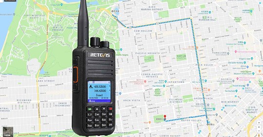 The GPS and Non-GPS 2 versions are optional for Retevis RT3S. And can track the route of RT3S on APRS. Click to know how to set your RT3S: www.tomtop.com