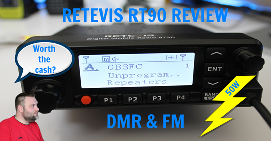 Thanks to Mattew Bamber callsign m6ceb for sharing the Retevis RT90 Review.