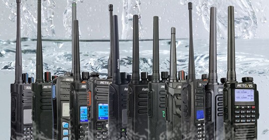 No matter for family beach tirp use, or outdoor business area use, or ham use, please choose the IP67 rating radios.