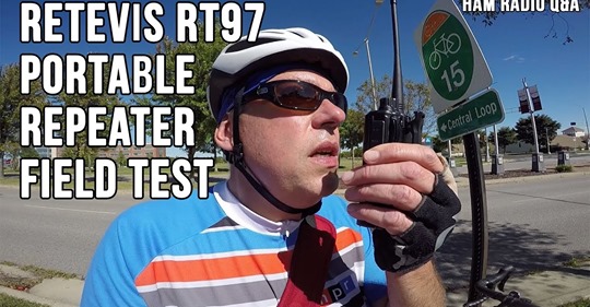 Field test of this portable repeater #Retevis #RT97,  