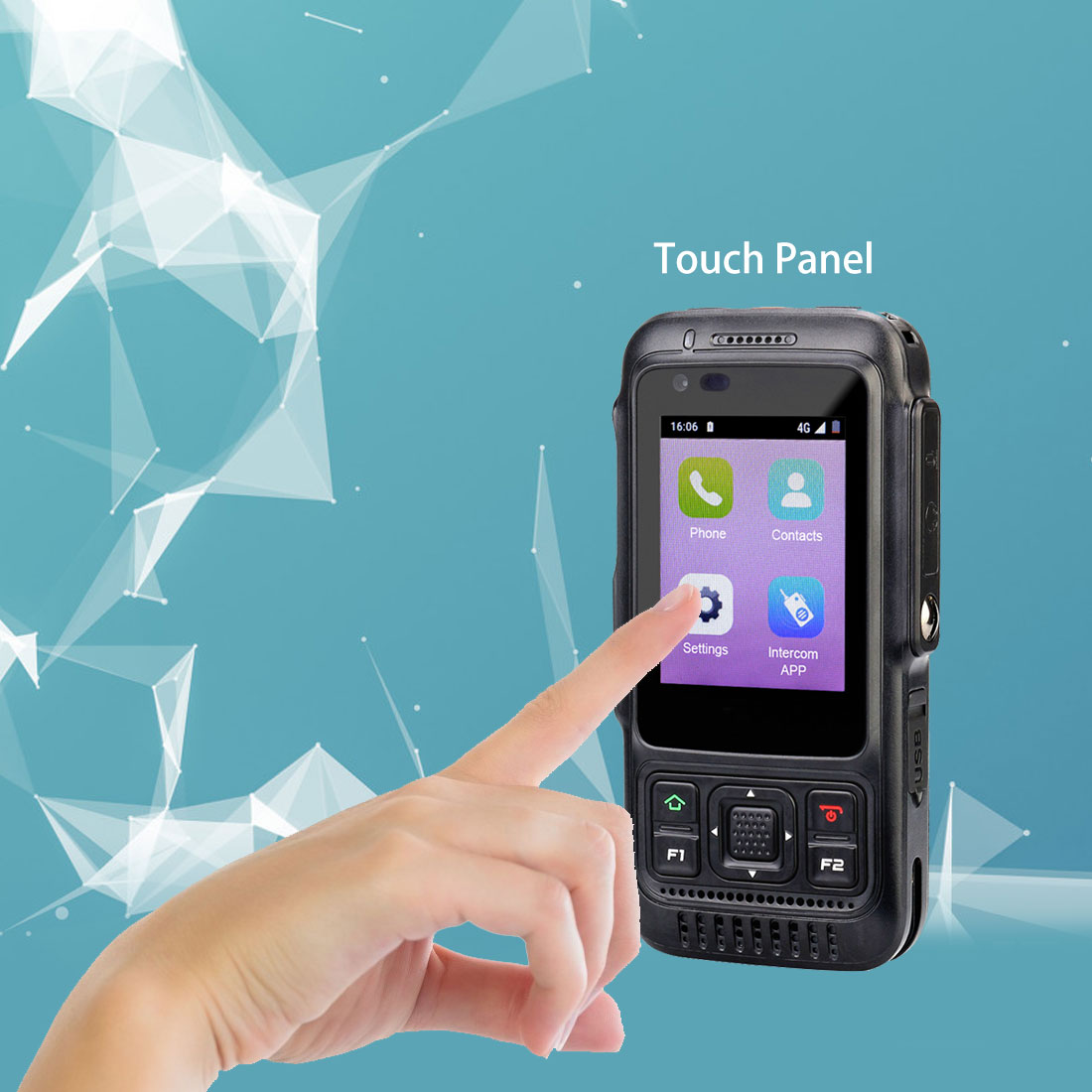 The touch panel Push-to-Talk over Cellular PoC Radio #Retevis #RT70, support the Zello APP