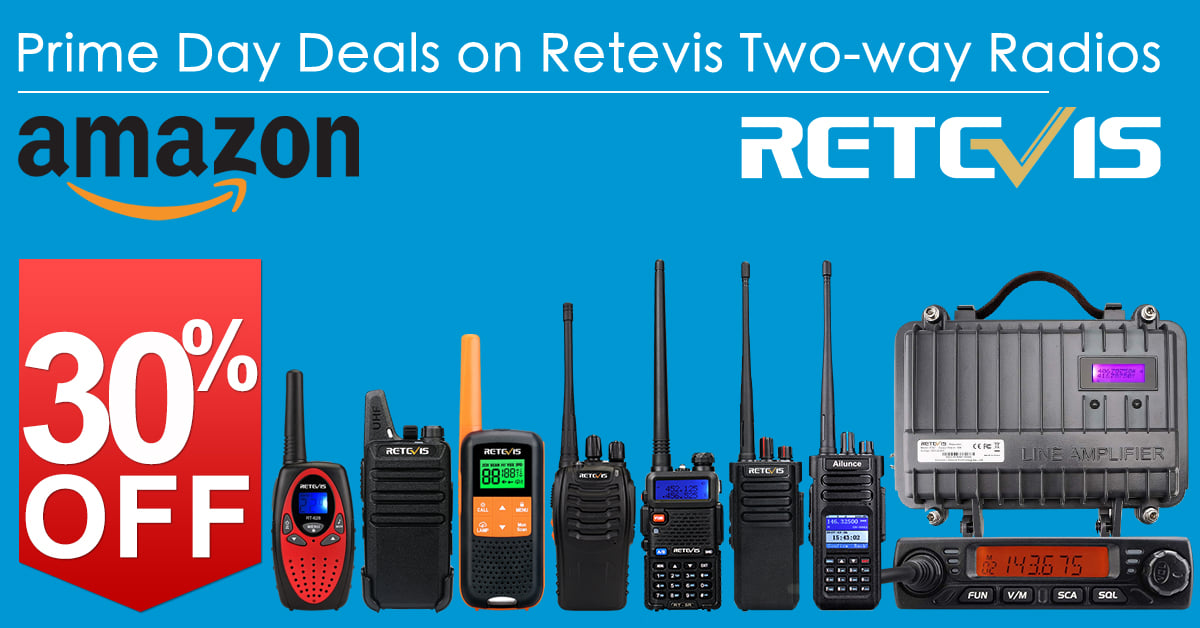 Amazon Prime day is coming!!!Do not miss Retevis Amazon hugediscount on 13-14th October.Discount up to 50% off, More information , please visit Retevis Direct on Amazon : 