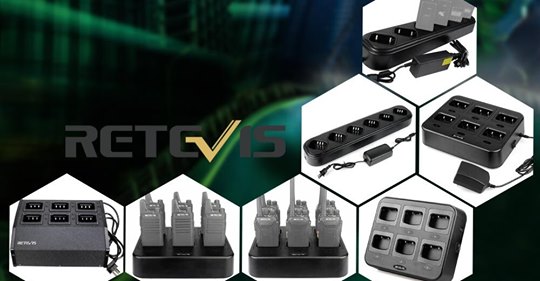 Retevis Multi-Unit Chargers for two way radios,allow you to charge multiple devices simultaneously.