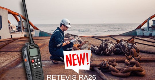 🦹🦹🦹RA26 VHF 88 Channels 5W IP67 Floats Flashes-alarm NOAA Marine