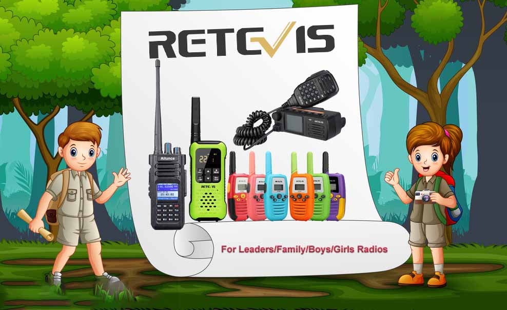 Retevis Offers the best radios for Scouts-Leaders/Family/Boys and Girls Scouts. 