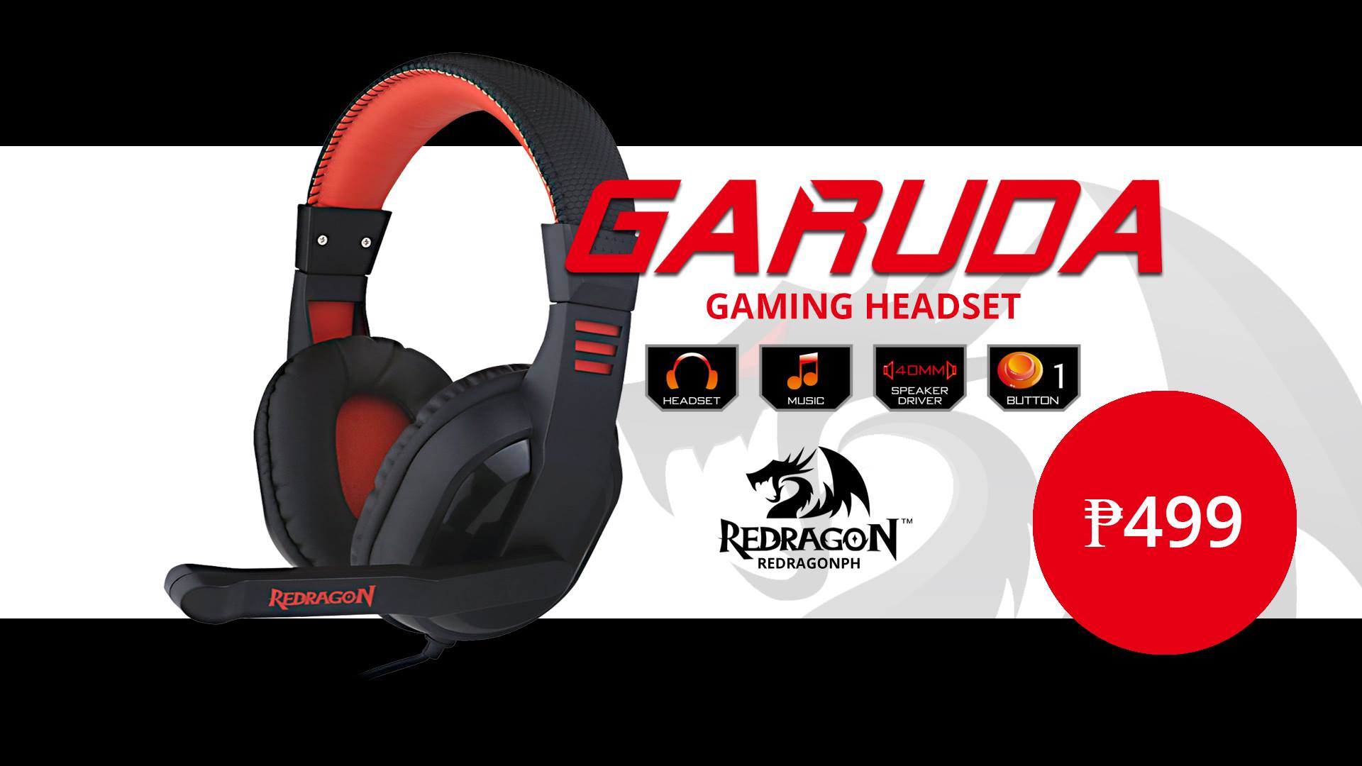 REDRAGON HEADSET H101 Garuda @499