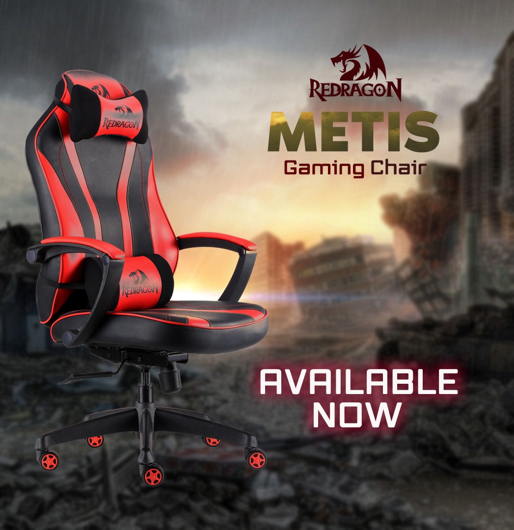 Seeking for a cool and comfortable gaming chair? This Metis C101 is your perfect choice. It extends the full length of the back with support for the shoulders, head, and neck. Very convenient for a long time working or gaming. Available colors are : Redblack, Black and Gray black.  --------... You can avail Redragon products in our authorized dealers nationwide ! DataBlitz official Facebook page :