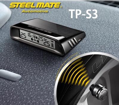 Steelmate TP-S3E External Tyre Pressure Monitoring System It's common for many drivers to overlook the job of regularly inflating their car tyres since tyres tend to be 'out of sight, out of mind'