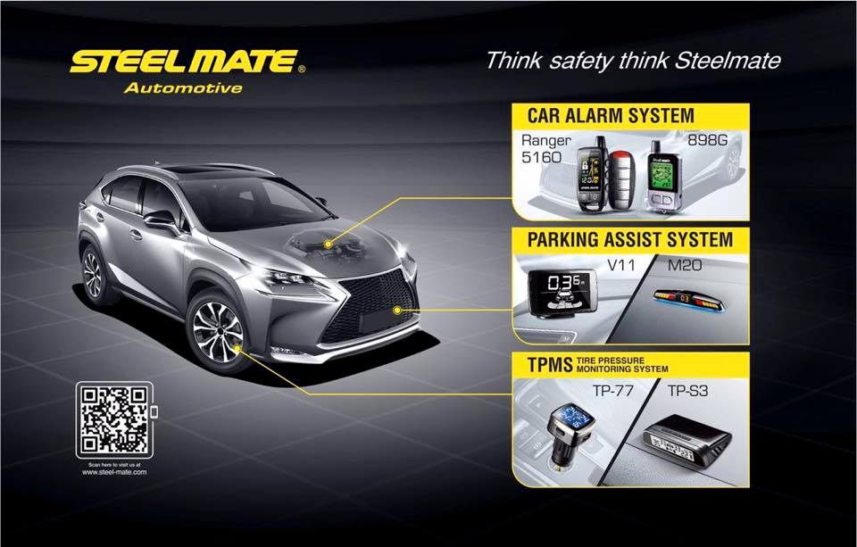 Steelmate. Car Alarm, Parking Assist & TPMS. 