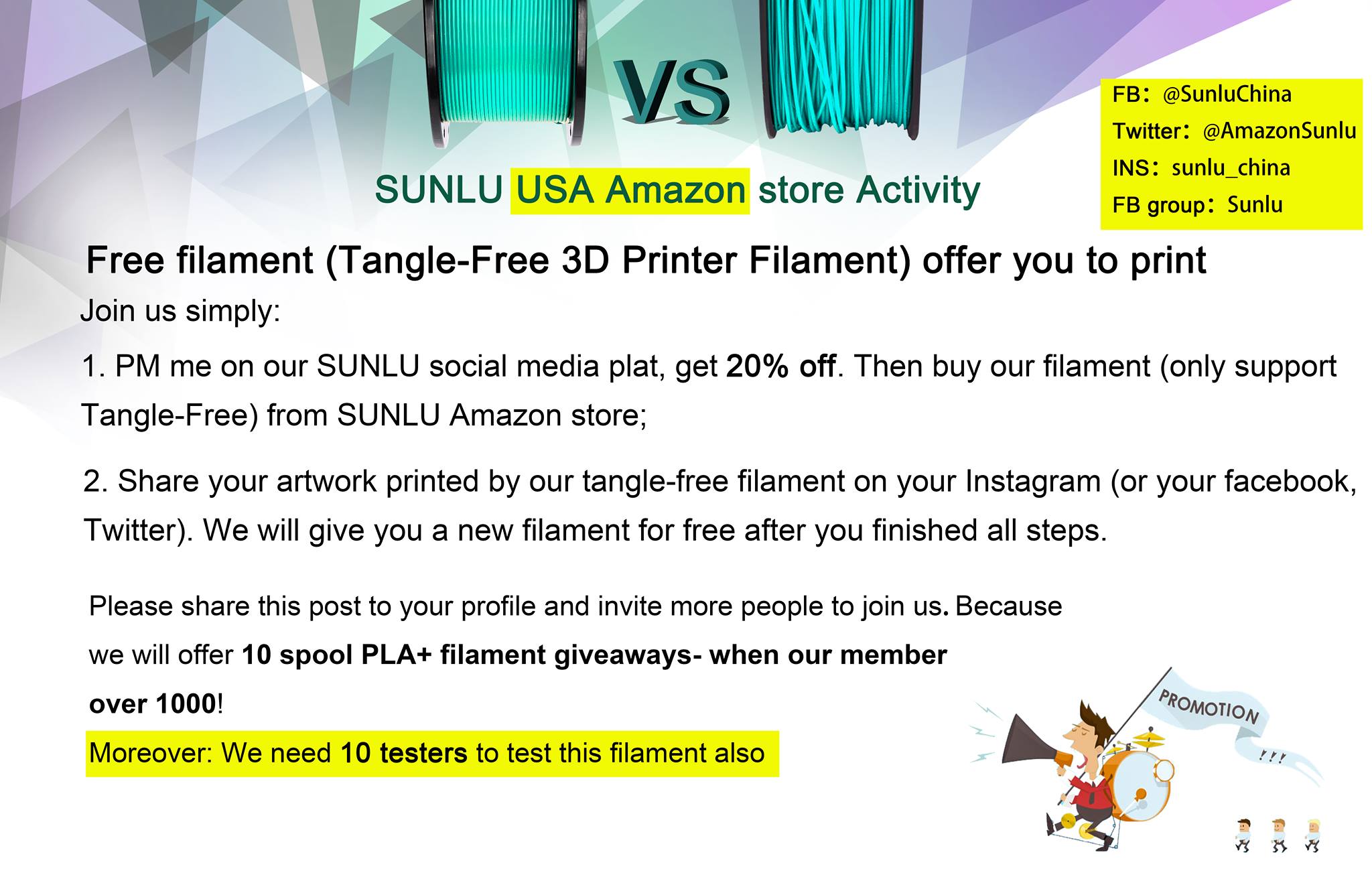 🌸Free filament offer you to print!!! 🌸