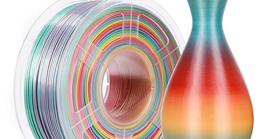 SUNLU PLA Rainbow Filament, 2 Rolls price, $39.99