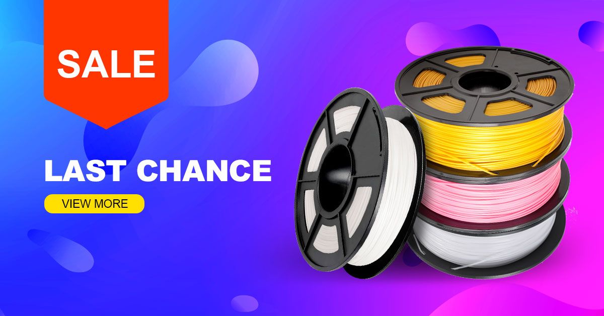 😲😲Last change on Sale in Sunlu Store which 3d print fiament have few quantity now.Hurry up and click our official website or promotion link‼