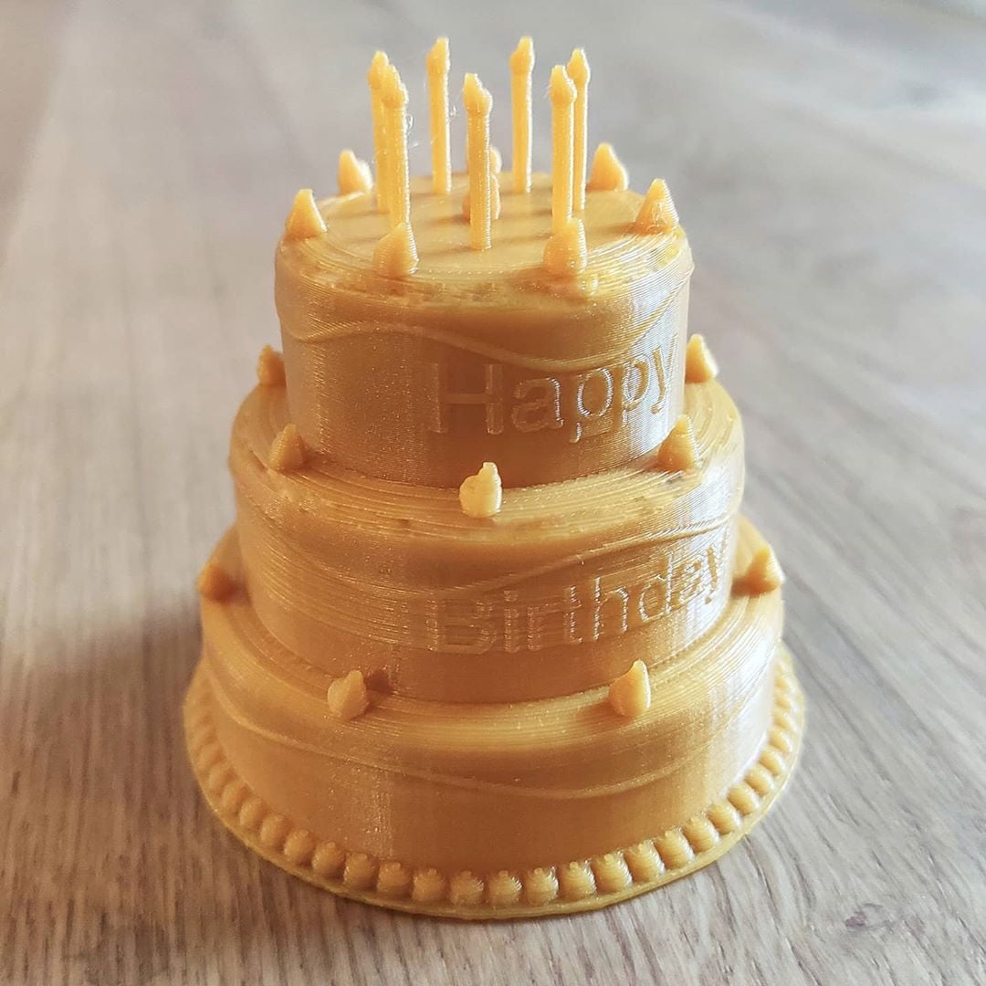 💡Beautiful birthday cake printing share by @tresdeprint