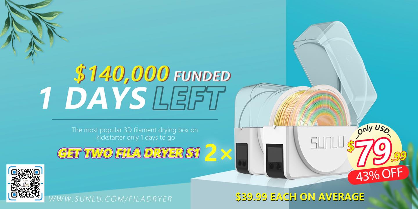 🔥The Last day you can get Fila Dryer S1 on  kickstarter with an early price！