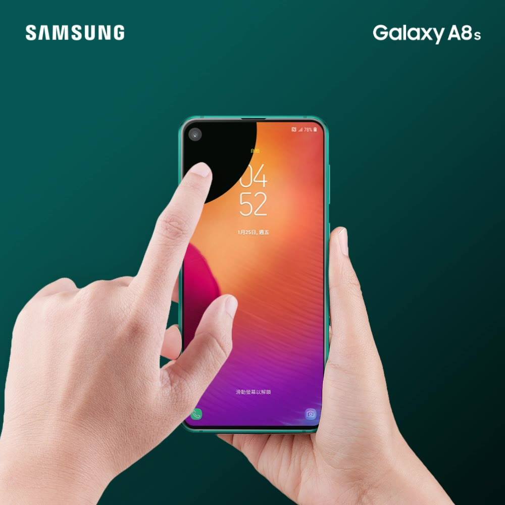 【Galaxy A8s 點止鏡頭咁簡單？】 當Galaxy A8s 處於lock screen 狀態嗰時，只要輕輕掂住自拍鏡頭再向下一拉就即可自拍！鏡頭邊仲加咗特效，可以幫你倒數同提示返嗰鏡頭嘅位置~ 建議零售價：...