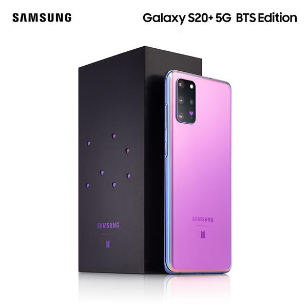 【給「紫」愛BTS嘅你！Galaxy S20+ 5G | Buds+ BTS Edition現正預售】 💜今次Crossover除咗採用BTS嘅應援色紫色，背面更加入BTS標誌，手機更內置 BTS專屬佈景主題同粉絲社區平台「Weverse」！再戴住有BTS專屬標誌嘅Buds+嚟聽BTS嘅歌，簡直係完美Purple Match💜 💜限時優惠💜 由即日起去三星專門店及指定特約零售商訂機：...