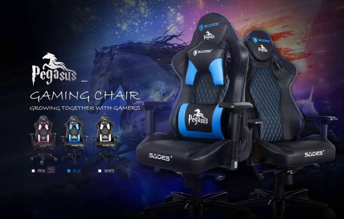 Mount the Pegasus and comfortably trail along the enemy lines. Safe and sound you shall be with this chair's fantastic capabilities: 💺Ergonomic Design with 4d Armrest