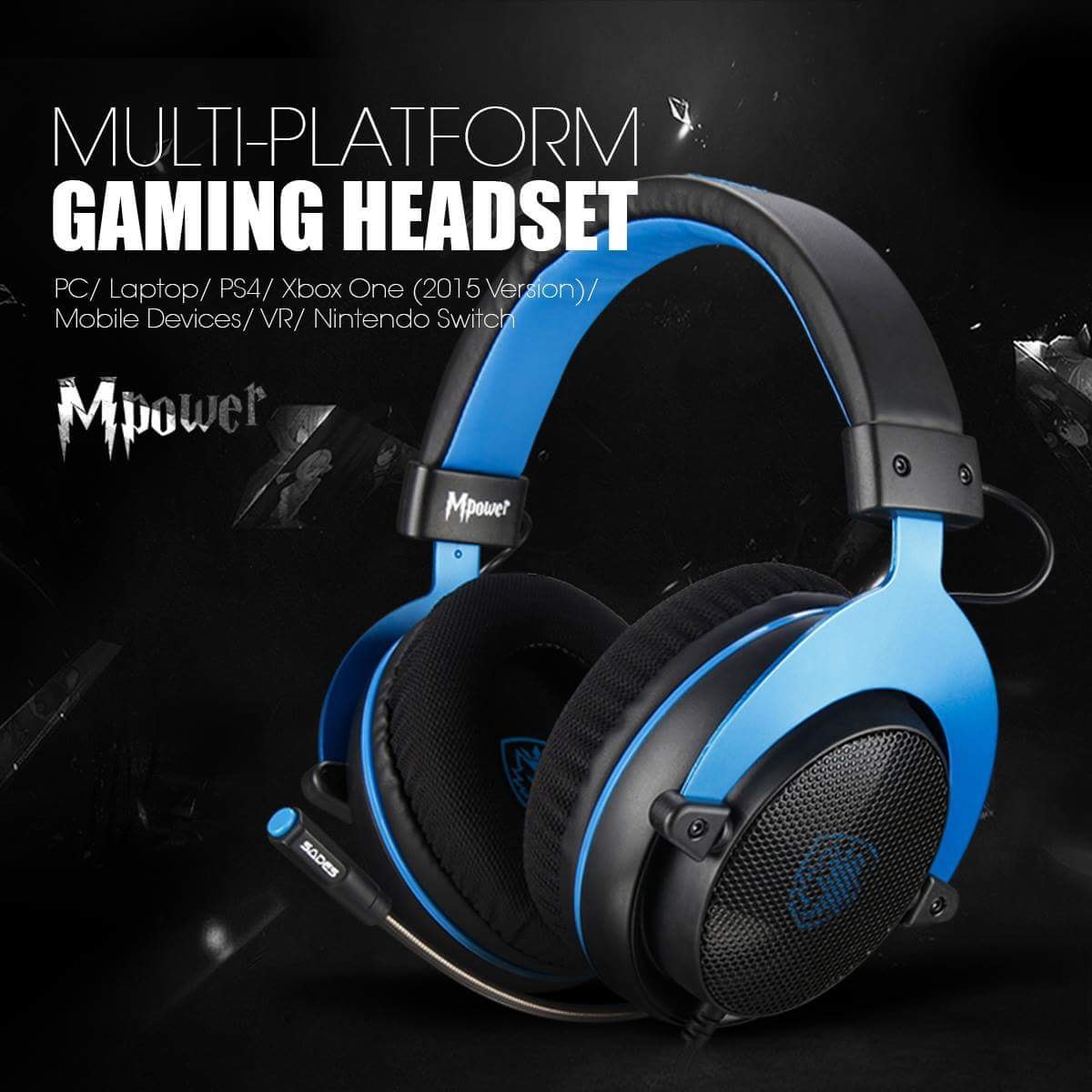 Empower your mind with the Mpower! This gaming gear helps you win those battles by aiding you to maintain your focus - anytime, anywhere! 🎧 Multiplatform Gaming Support