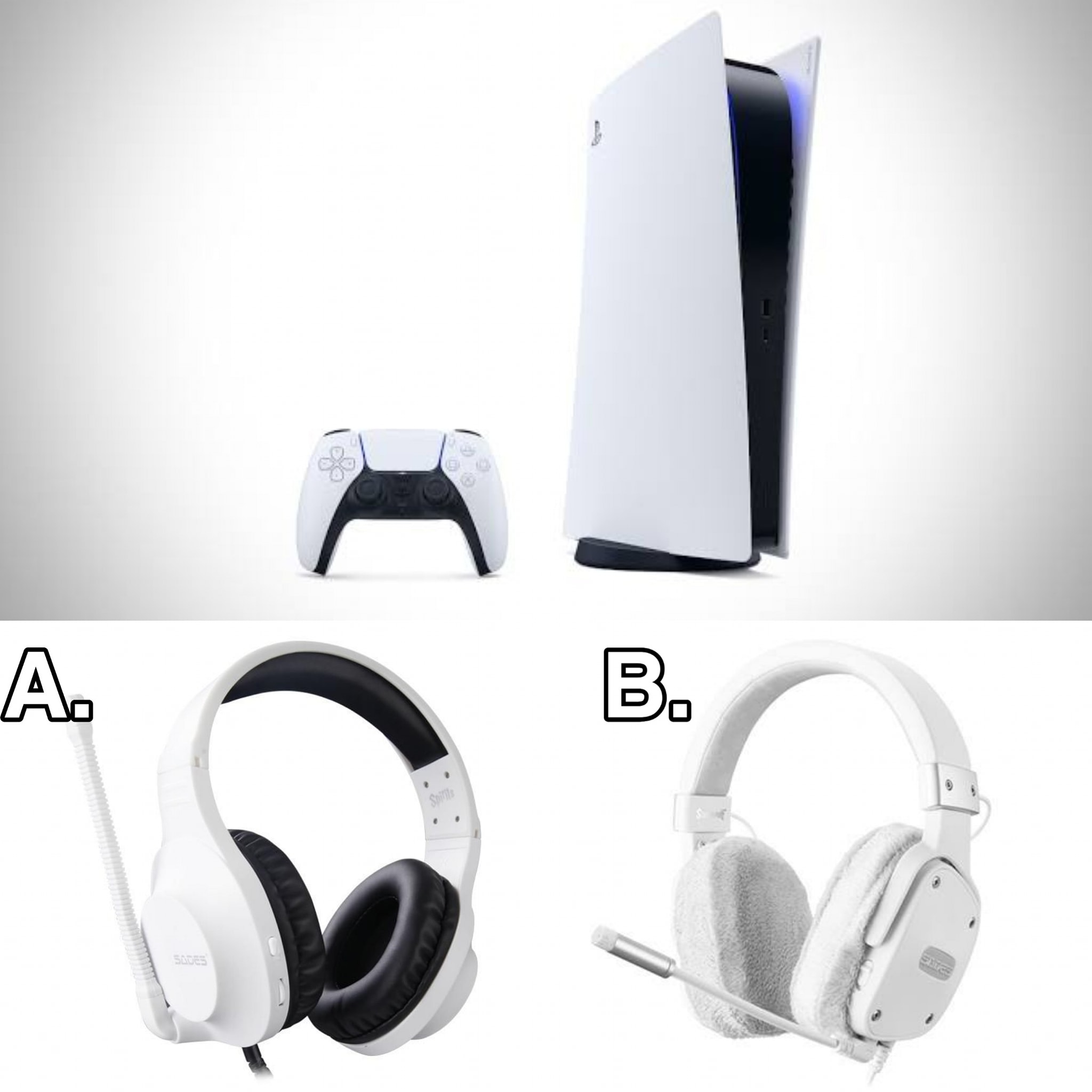 Which do you think fits the new #PS5 better? A. Sades Spirits