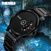 SKMEI Unique Style Fashion Men Quartz Watch Luxury Creative Steel Band Waterproof Casual Men's Watches Relogio Masculino