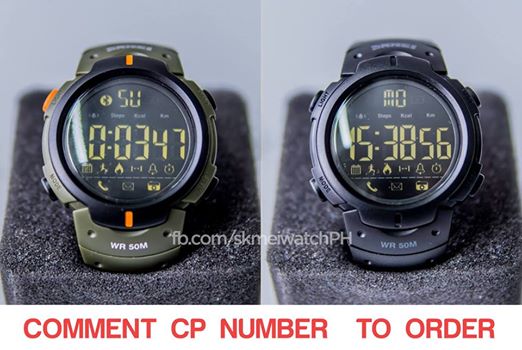 ️❎️❎ This SKMEI SmartWatch can: Remind call and SMS - Pedometer - 50M waterproof...etc