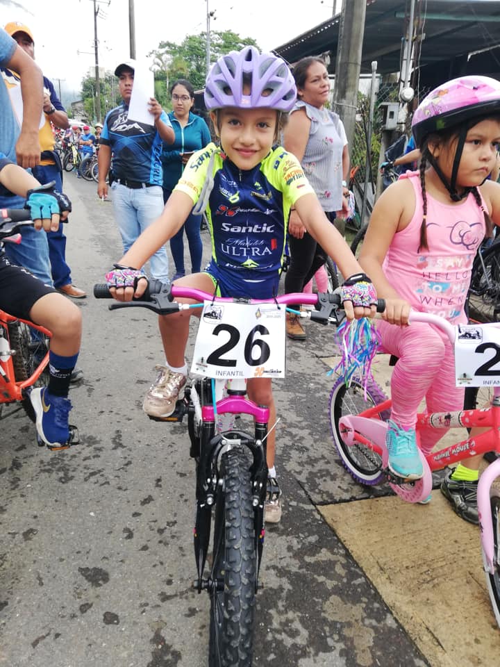 Little rider from Team Xalbike Santic