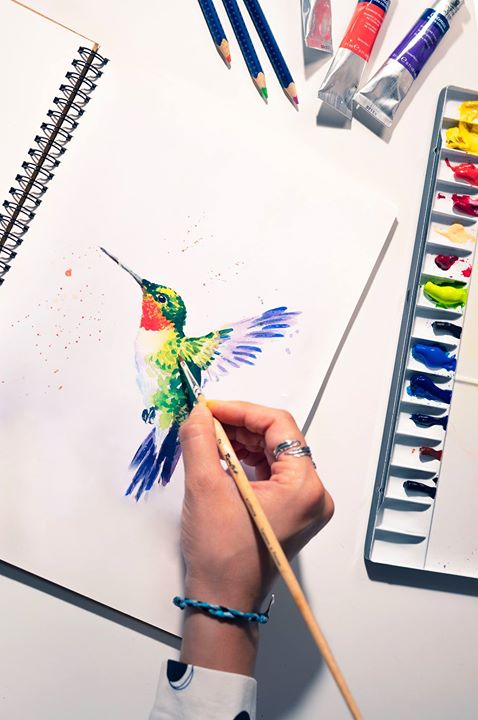 Add a splash of color! Make life as colorful as this hummingbird!