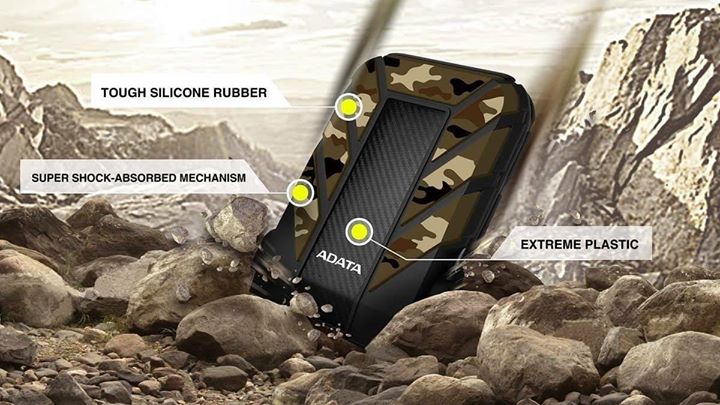 The HD710M Pro boasts three layers of anti-shock protection, giving it military-grade durability. This device can withstand drops from up to 1.5m in height. That’s one tough cookie!