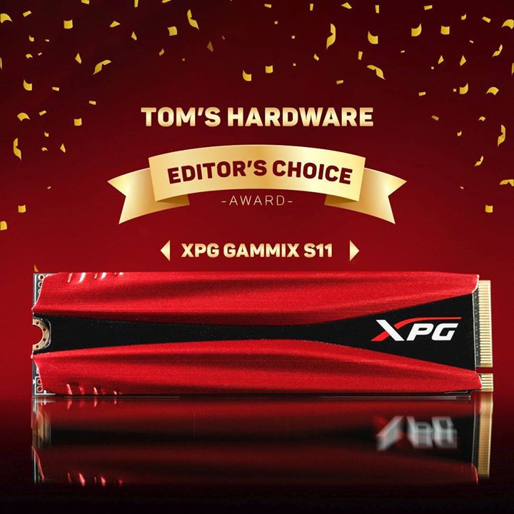 The XPG GAMMIX S11 960GB NVMe SSD, our fastest SSD to date, is a Tom