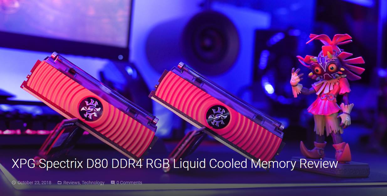 Let's experience the latest liquid cooling DRAM - XPG SPECTRIX D80!  "This RAM is without a doubt one of the most unique products I have ever seen and given its high-performing specifications, is also one of the most impressive from a technical standpoint."  by FuryPixel.  Full review - https://www.tomtop.com/brands-adata-977/ ?aid=sqttseo