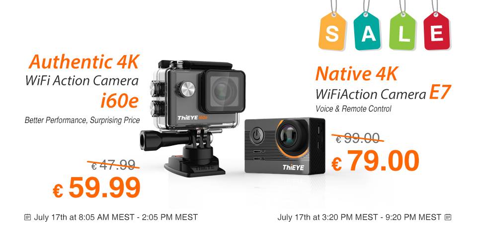 #ThiEYE, #Deals for You. #E7 #i60e, a very cost-effective camera.