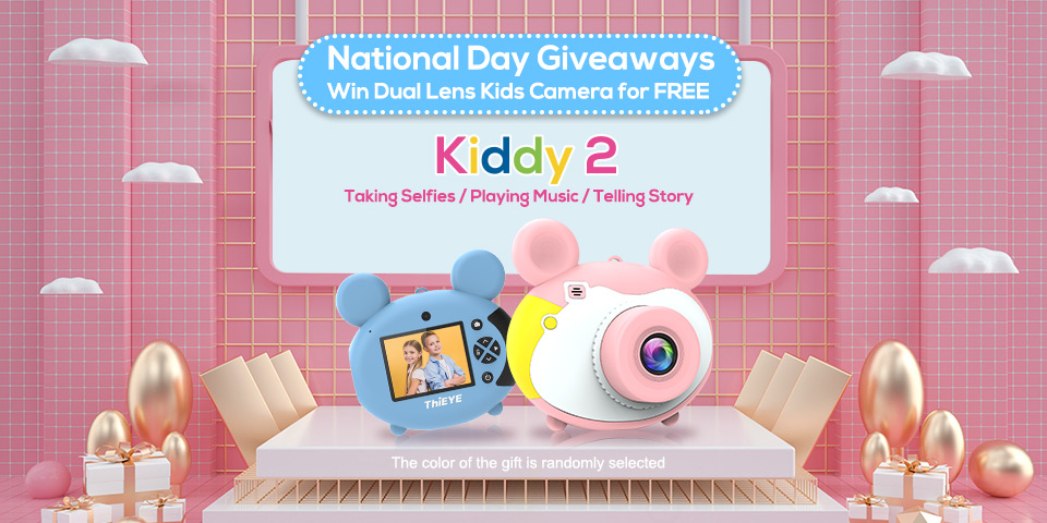 【NATIONAL DAY GIVEAWAYS】Win a #ThiEYE Dual Lens Kids Camera Kiddy 2