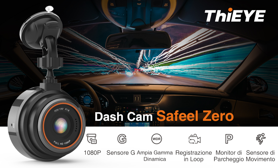 【ThiEYE News!】Great news for Italian customers who are interested in ThiEYE Real FHD 1080P Dash Cam Auto Camera Recorder #Safeel Zero & ThiEYE 4K action cam WIFI 20MP #i60+, they are now available on amazon-IT, so you can receive the items in 2 days after ordered!