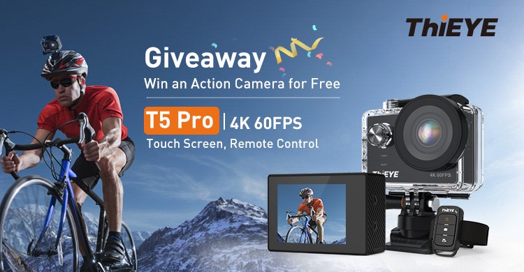 【GIVEAWAYS】Win a ThiEYE 4K 60fps Action Camera T5 Pro😍😍