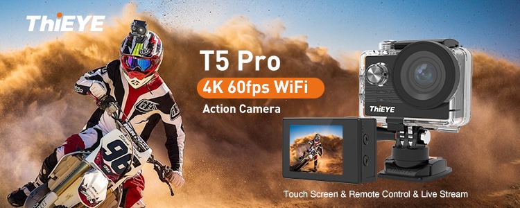 #ThiEYE #ActionCam for extreme motorcycling sports #Enduro T5 Pro action camera records your speedy ride.