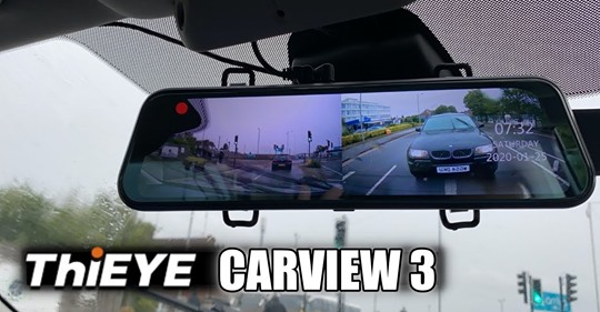 Enhanced Dual Lens Mirror Dash Cam CarView 3.