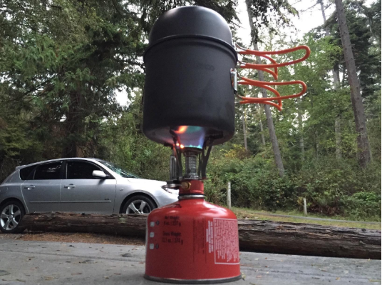 The stove fires right up and the flame is easily adjustable.